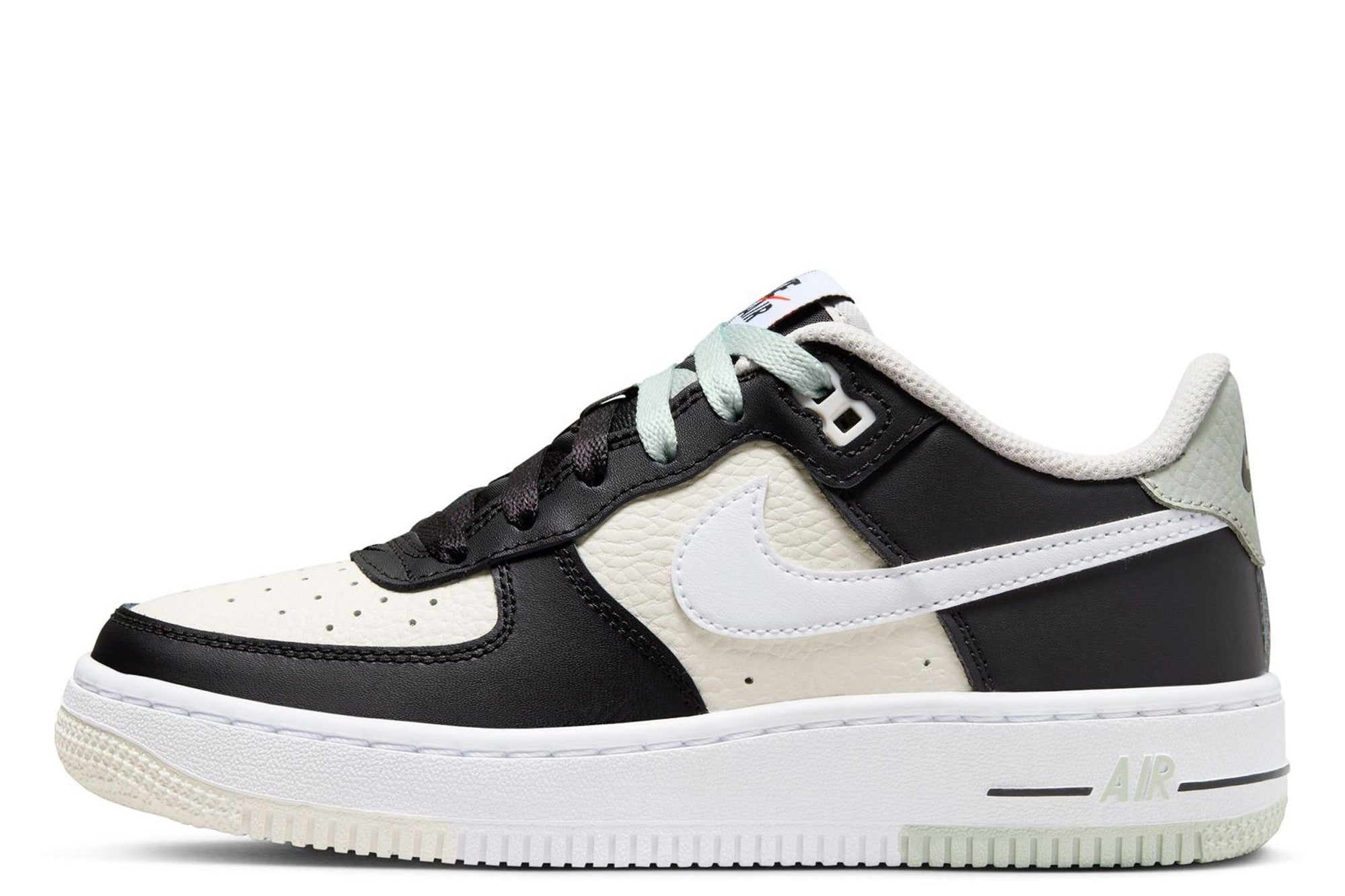 Big Kid's Nike Air Force 1 LV8 1 Black/Light Silver-Phantom (FB9035 002)